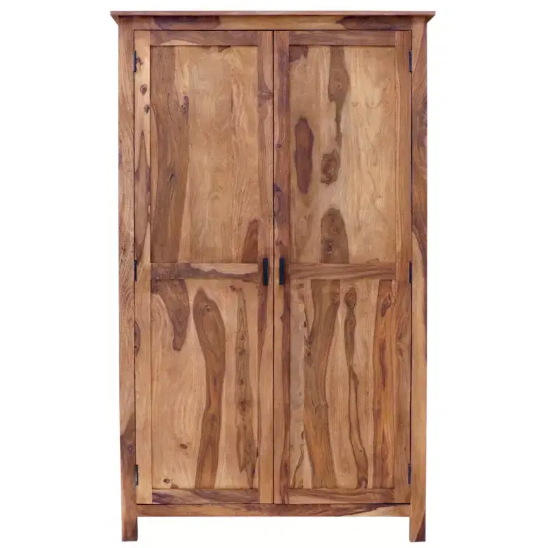 Schrank Rami 120x200x60 aus indischem Sheesham-Massivholz Meistverkauft