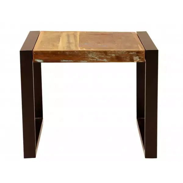 Couchtisch Retro 60x45x60 aus recyceltem Mangoholz Highlight