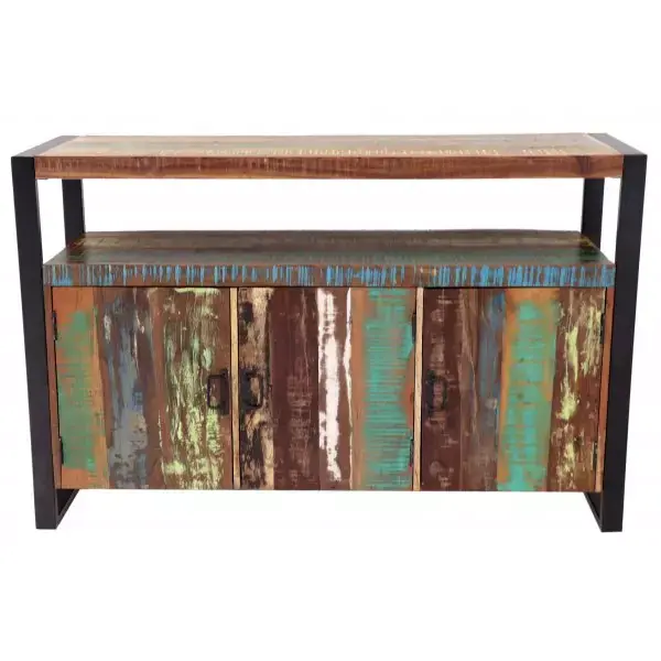 Kommode Retro 140x90x45 aus recyceltem Mangoholz Sonderangebot