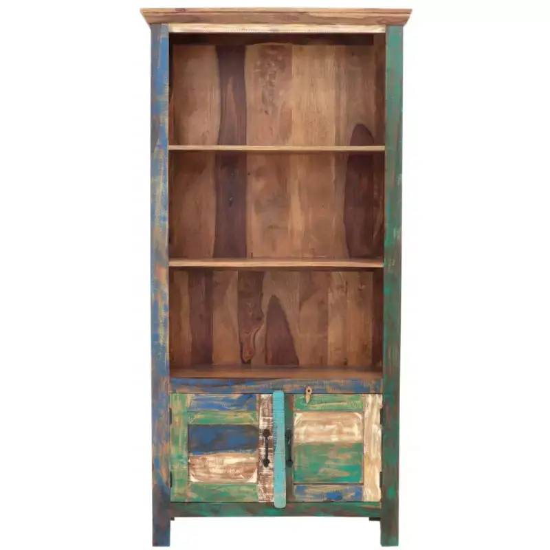 Bücherregal Retro 90x180x35 aus recyceltem indischen Mango-Massivholz Jetzt Bestellen