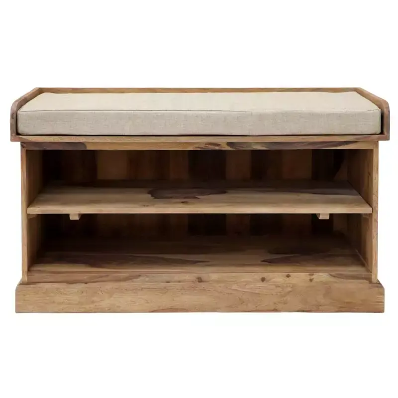 Nur Für Kurze Zeit Schuhregal Rami 105x60x40 aus indischem Sheesham-Massivholz