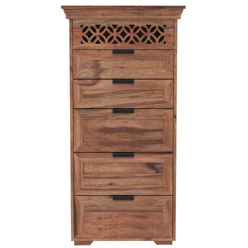 Kommode Mira 60x120x45 aus indischem Sheesham-Massivholz Neue Kollektion