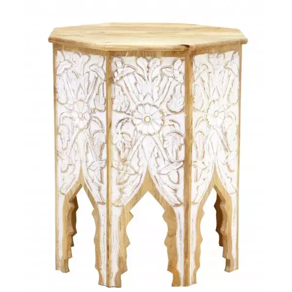 Must-Have Beistelltisch Sita 50x60x50 aus indischem Mango-Massivholz