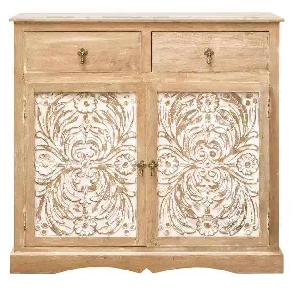 Kommode Sita 90x90x45 aus indischem Mango-Massivholz Preisknaller