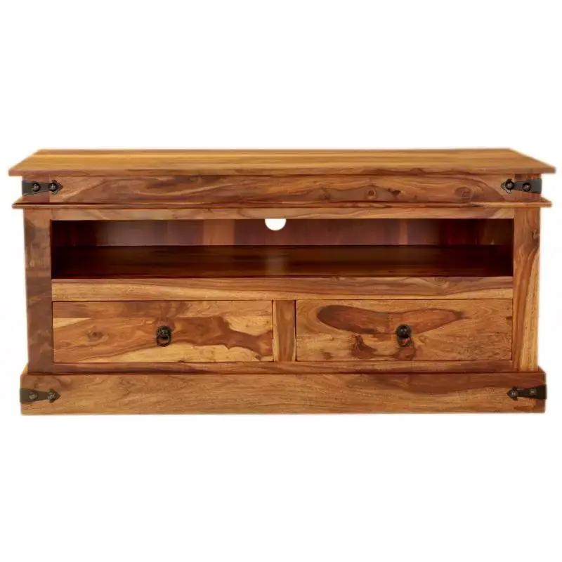 Fernsehtisch Jali 120x55x45 aus indischem Sheesham-Massivholz Top-Angebot