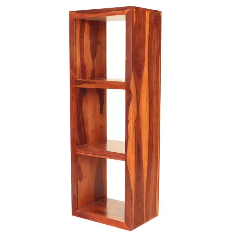 Bücherregal Tara 50x140x35 aus indischem Sheesham-Massivholz Nur Heute