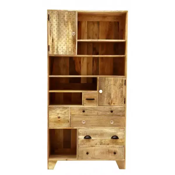 Bücherregal Manu 90x180x35 aus Mangoholz Beliebt