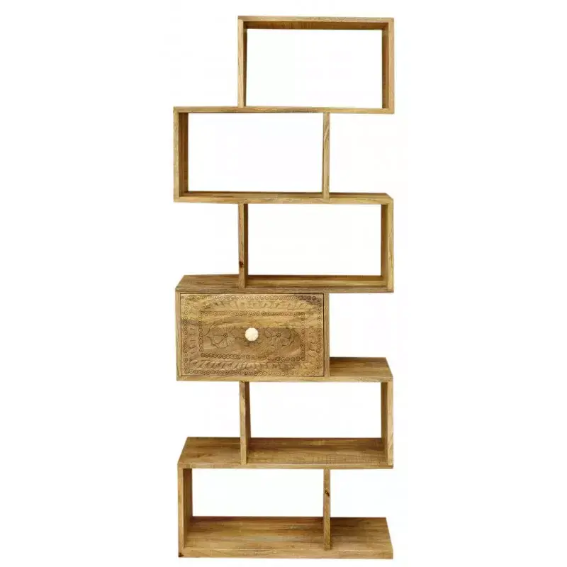 Aktuell Bücherregal Manu 60x150x30 aus Mangoholz