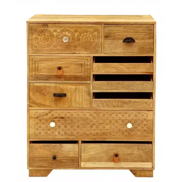 Kommode Manu 90x115x45 aus Mangoholz Günstig