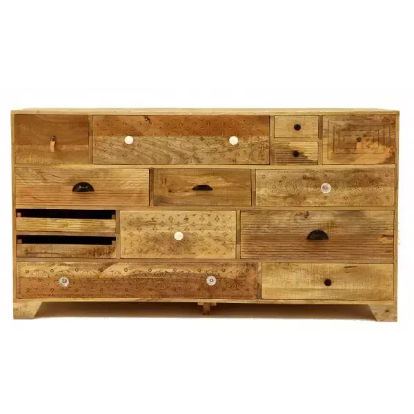 Kommode Manu 160x90x45 aus Mangoholz Versand Am Gleichen Tag