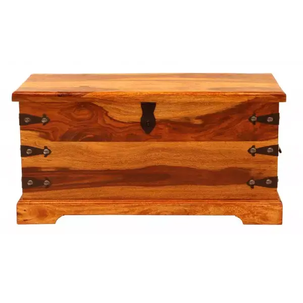 Truhe Jali 90x45x45 aus indischem Sheesham-Massivholz Bestseller