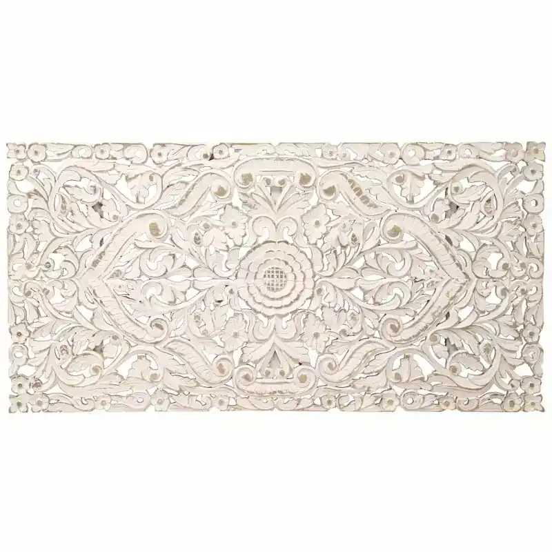 Wandbild 70x140x2,5, handgeschnitzt aus Mango-Massivholz Billig