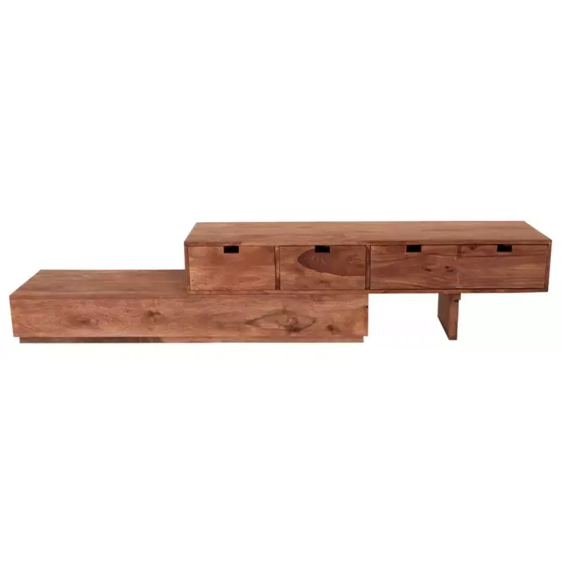 Super-Preis Fernsehtisch 260x40x40 aus indischem Sheesham-Massivholz