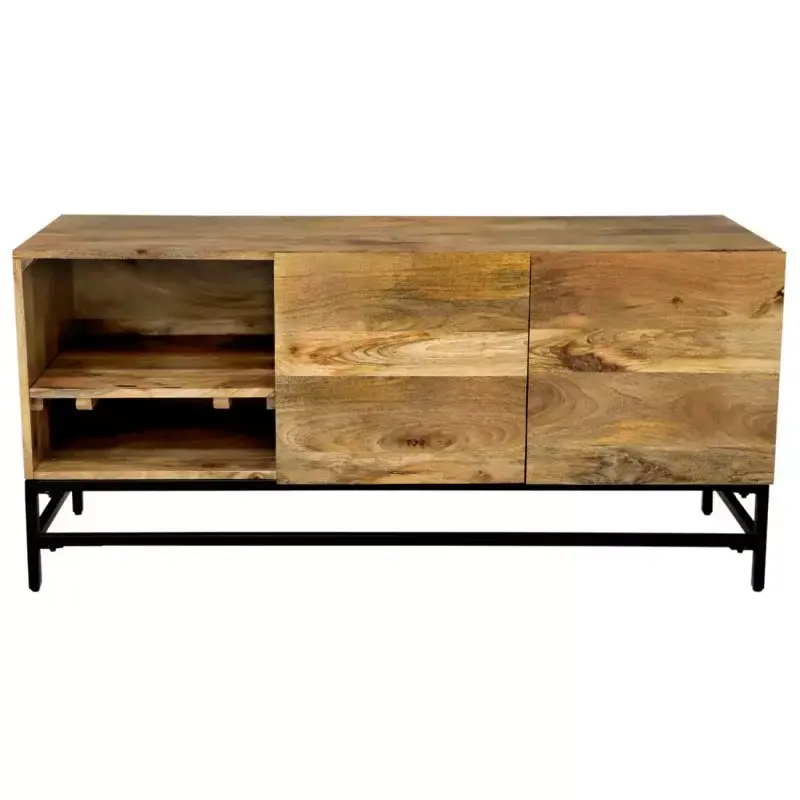 Neuheit Fernsehtisch Gita 130x60x45 aus Mango-Massivholz
