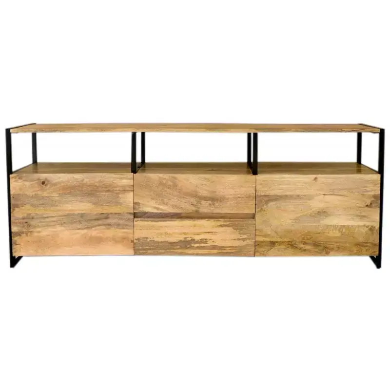 Preisreduziert Fernsehtisch Gita 160x60x45 aus Mango-Massivholz