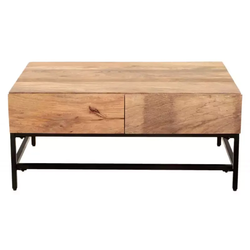 Saisonangebot Couchtisch Gita 90x40x60 aus Mango-Massivholz