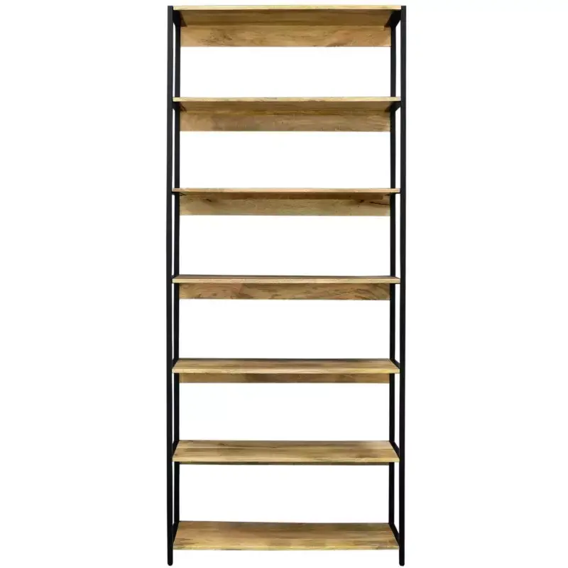Bücherregal Gita 90x213x35 aus Mango-Massivholz Bestpreis