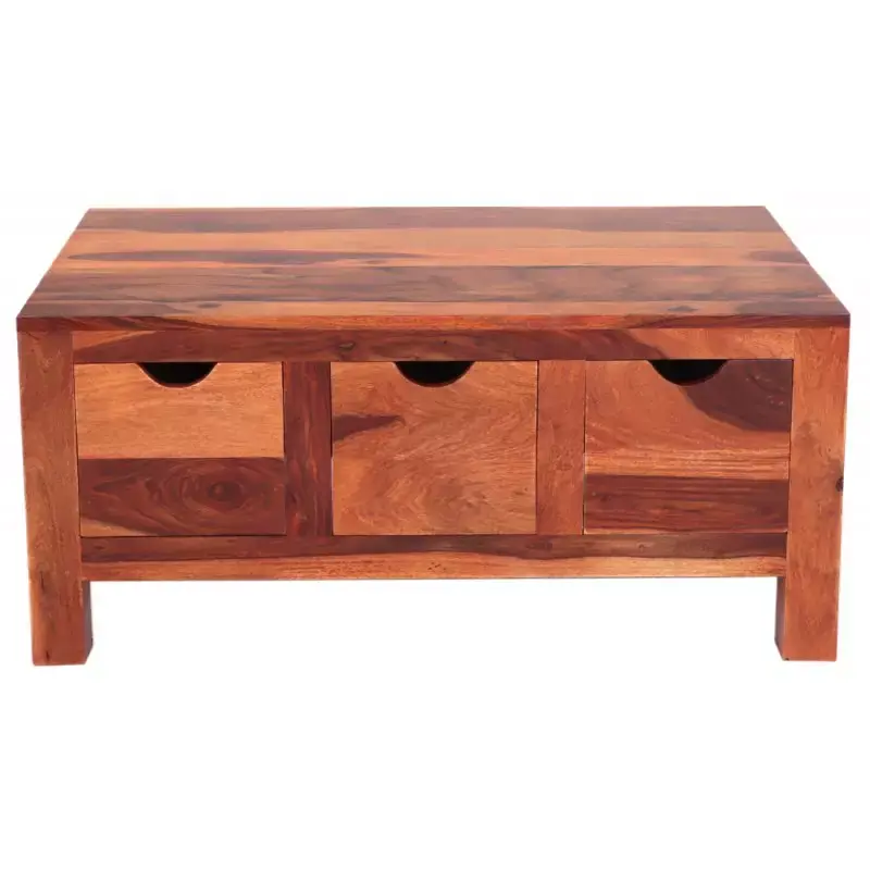 Couchtisch Amba 90x40x60 aus indischem Sheesham-Massivholz Meistverkauft