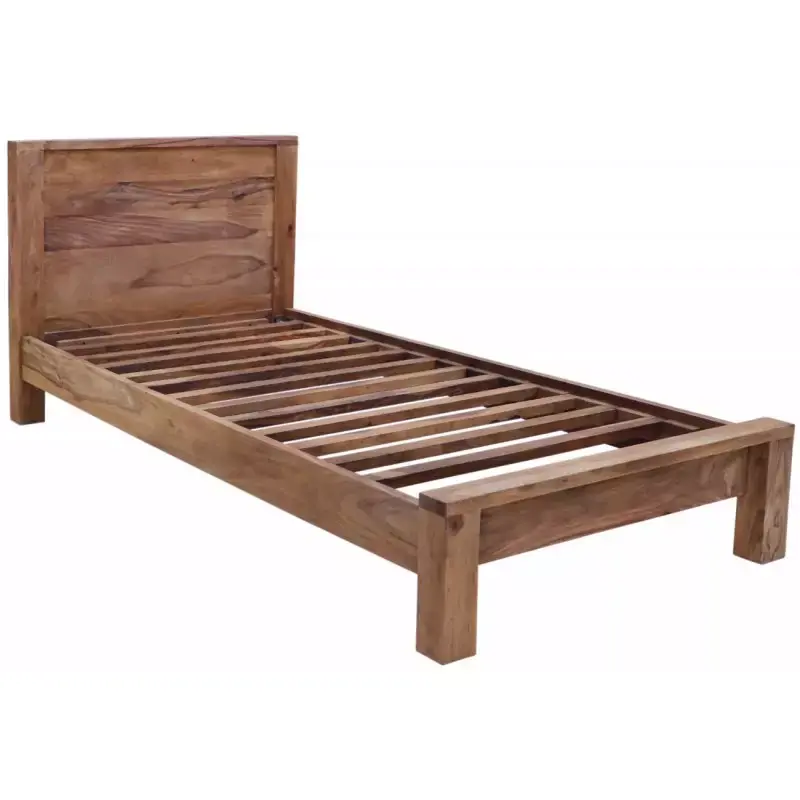 Super-Preis Bett Kali 90x200 aus indischem Sheesham-Massivholz