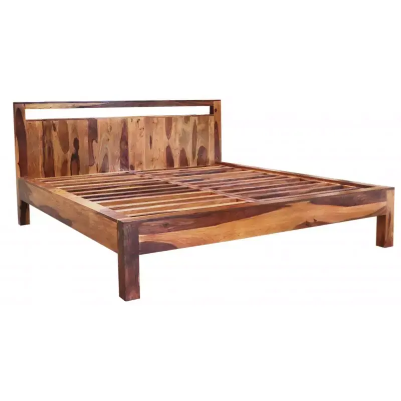 Bett Amba 160x200 aus indischem Sheesham-Massivholz Angebot