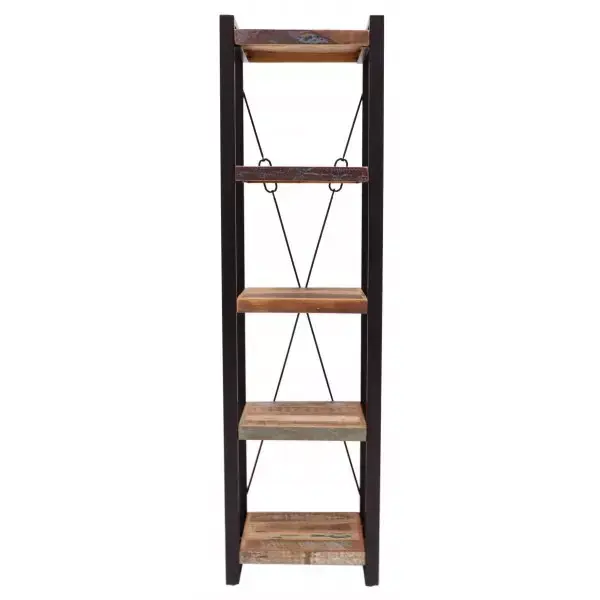 Abverkauf Bücherregal Retro 60x200x35 aus recyceltem Mangoholz