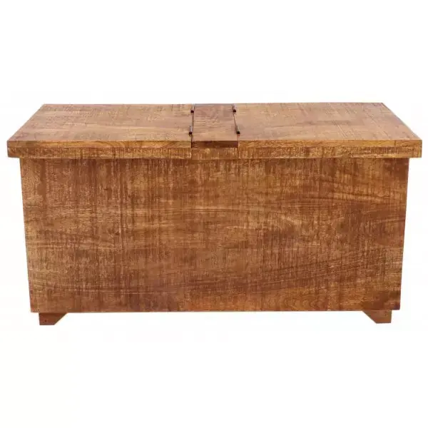 Truhe Retro 90x45x45 aus indischem Mango-Massivholz Mega-Angebot