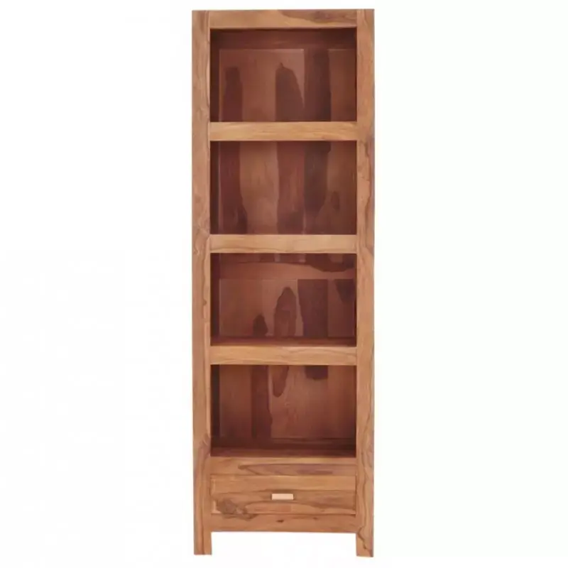 Bücherregal Gani 60x180x35 aus indischem Sheesham-Massivholz Nur Heute