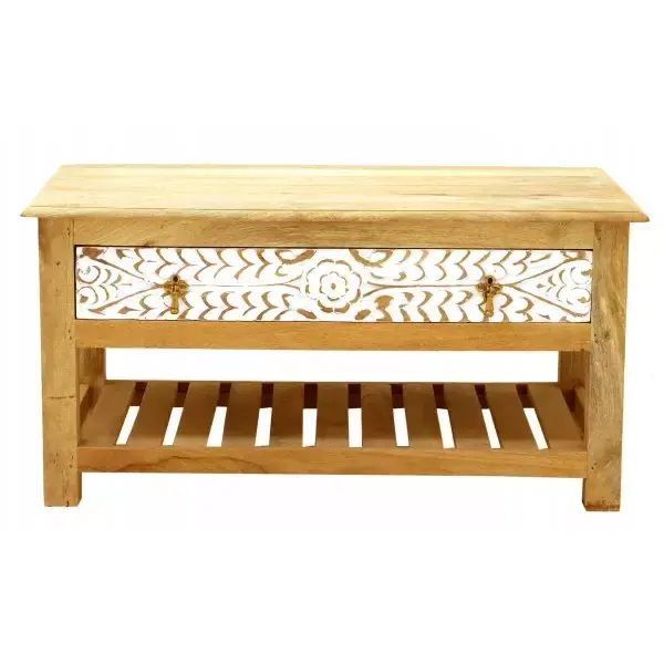 Couchtische Sita 90x45x60 aus indischem Mango-Massivholz Mega-Angebot
