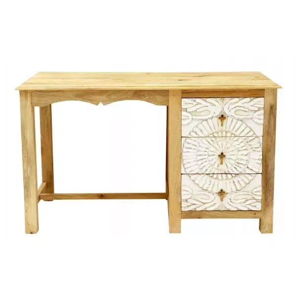 Online Kaufen Schreibtisch Sita 130x76x70 aus Mangoholz