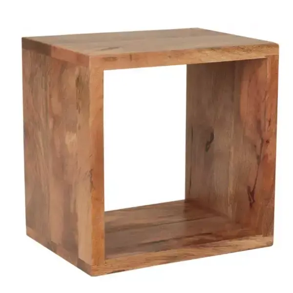 Highlight Wandregal Gita 40x40x30 aus Mango-Massivholz