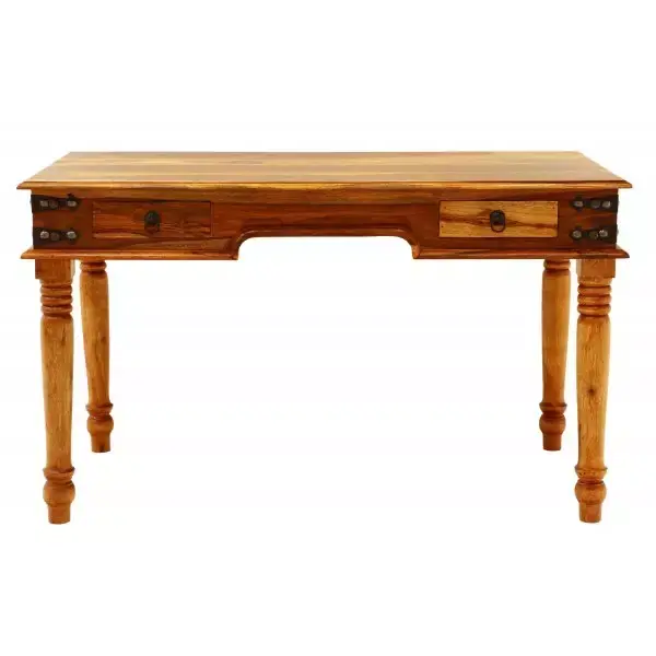 Bestseller Schreibtisch Jali 130x76x70 aus indischem Sheesham-Massivholz