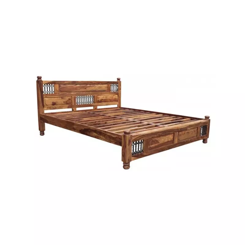 Bett Jali 160x200 aus indischem Sheesham-Massivholz Neuheit