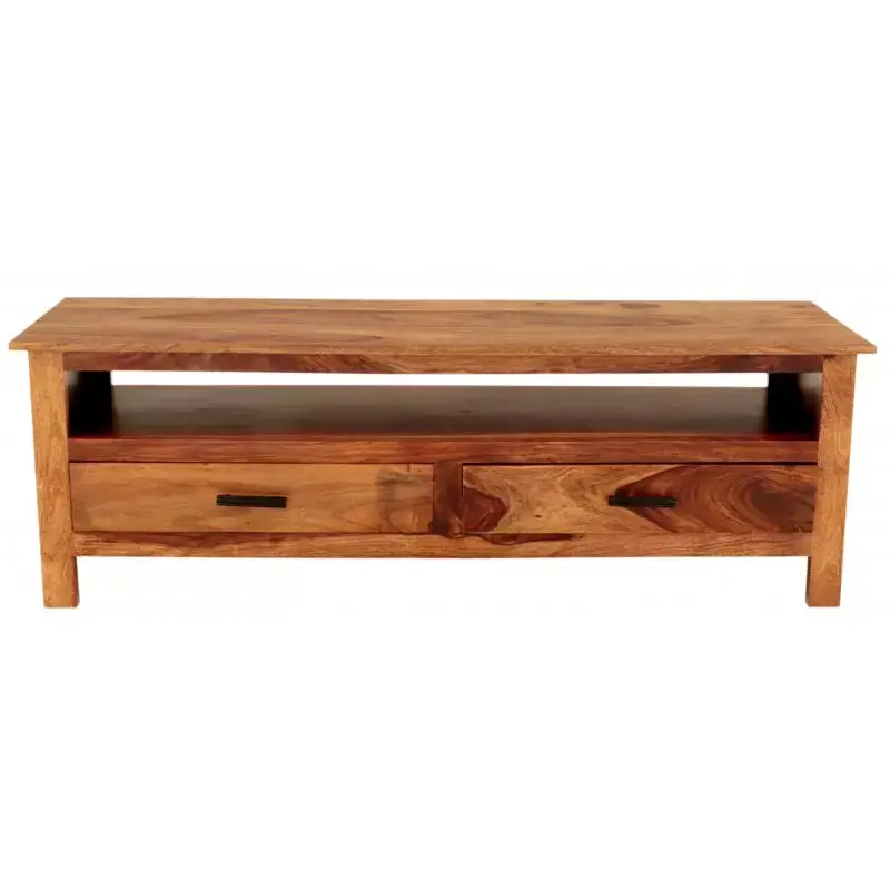 Must-Have Fernsehtisch Rami 150x50x45 aus indischem Sheesham-Massivholz