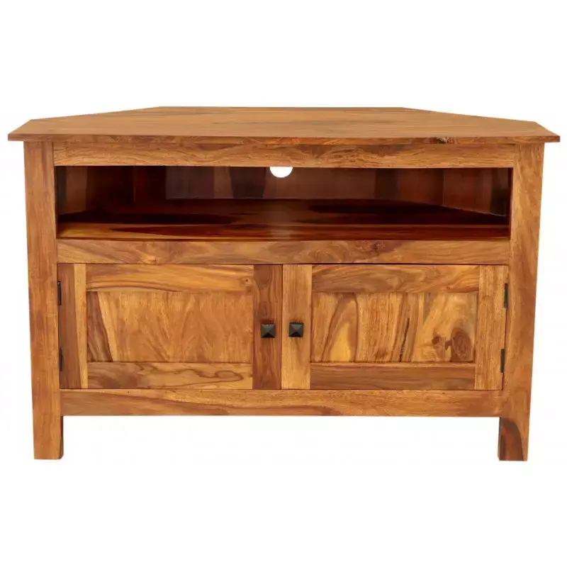 Angebot Eck-Fernsehtisch Rami 110x70x50 aus indischem Sheesham-Massivholz