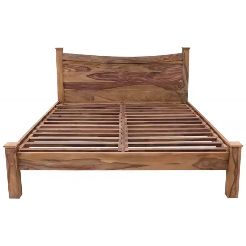 Günstig Bett Rami 160x200 aus indischem Sheesham-Massivholz