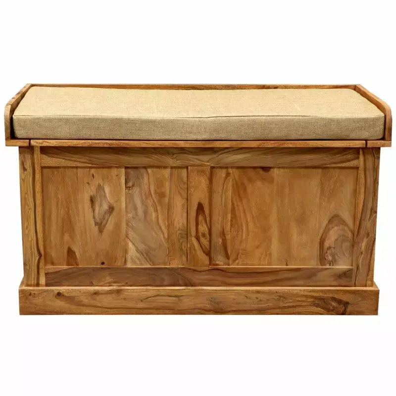 Truhe Rami 105x60x40 aus indischem Sheesham-Massivholz Highlight