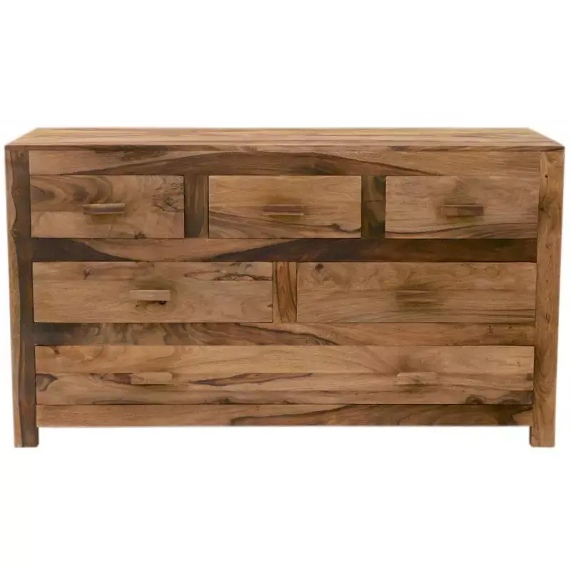 Begrenztes Angebot Kommode Kali 140x80x45 aus indischem Sheesham-Massivholz