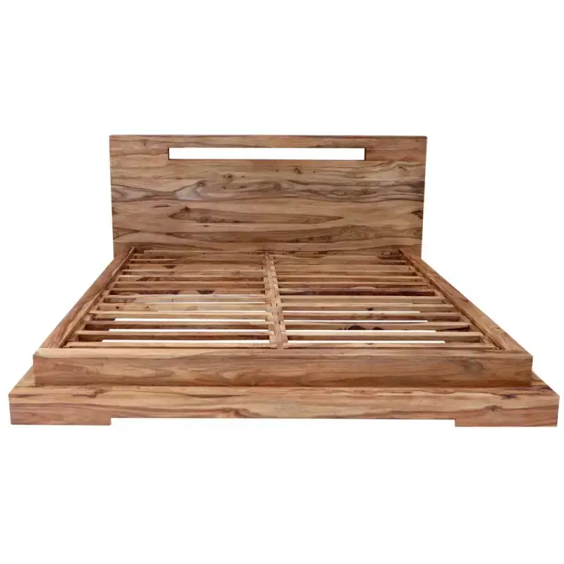 Knallerangebot Bett Tara 160x200 aus indischem Sheesham-Massivholz