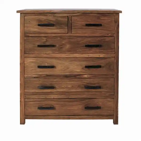 Kommode Rami 90x120x45 aus indischem Sheesham-Massivholz Schnäppchen