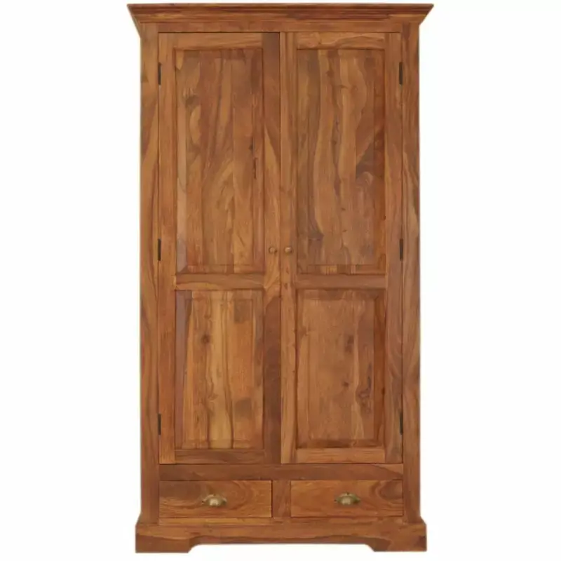 Versand Am Gleichen Tag Schrank 120x200x60 aus indischem Sheesham-Massivholz