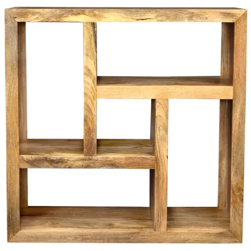 Bücherregal Hina 110x110x35 aus Mangoholz Kracherpreis