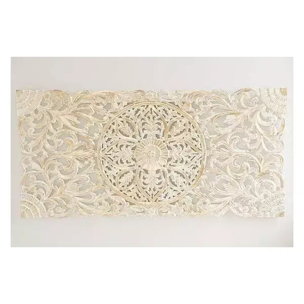 Wandbild Retro 160x90x3 handgeschnitzt aus Mango-Massivholz Bestpreis