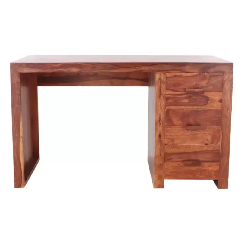 Schreibtisch Kali 130x76x70 aus indischem Sheesham-Massivholz Bestpreis