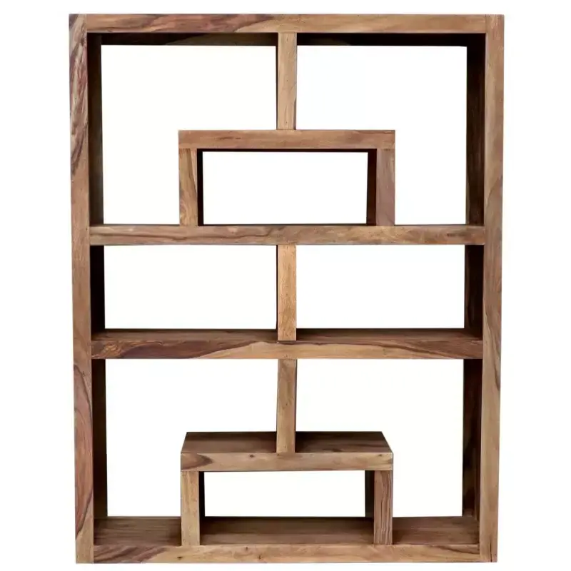 Bücherregal Tara 140x180x35 aus indischem Sheesham-Massivholz Neu