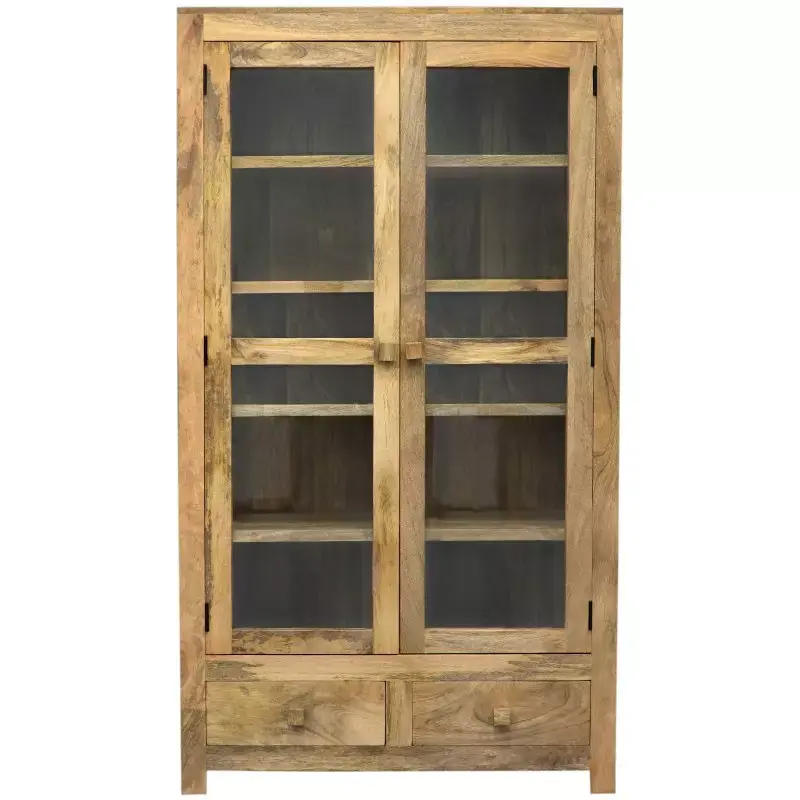 Aktuell Vitrine Hina 100x180x45 aus Mangoholz