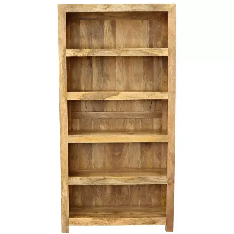 Geprüft Bücherregal Hina 90x180x35 aus Mangoholz