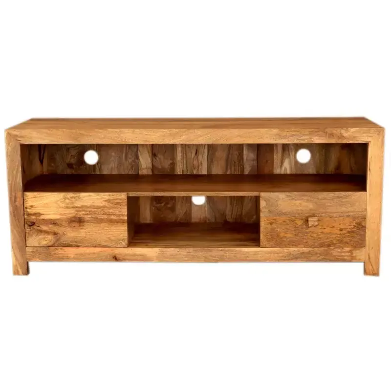 Fernsehtisch Hina 150x60x45 aus Mangoholz Abverkauf