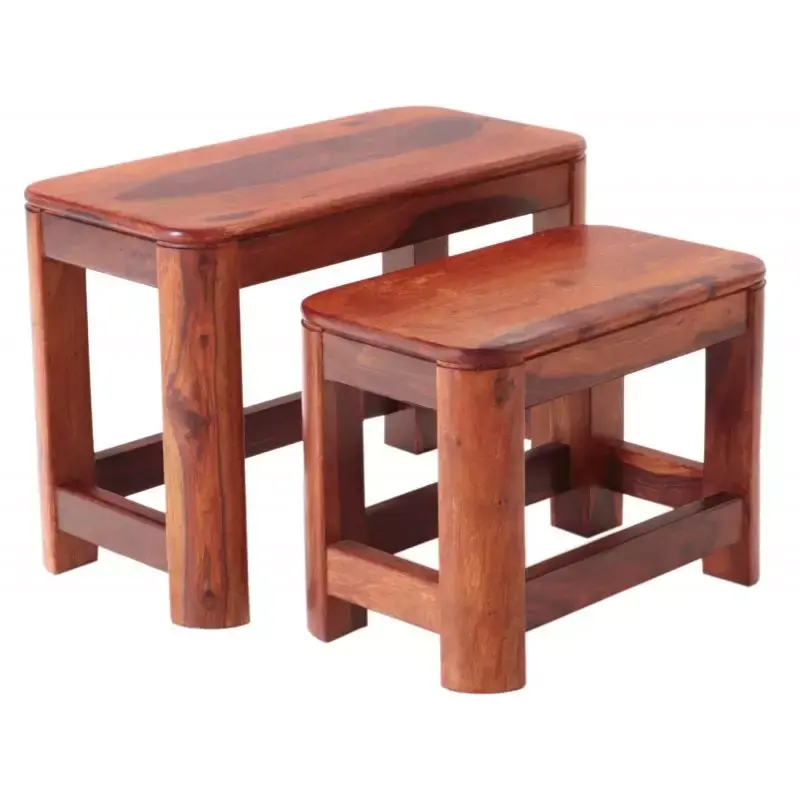 Beistelltisch-2er-Set Tina aus Sheesham-Massivholz Must-Have