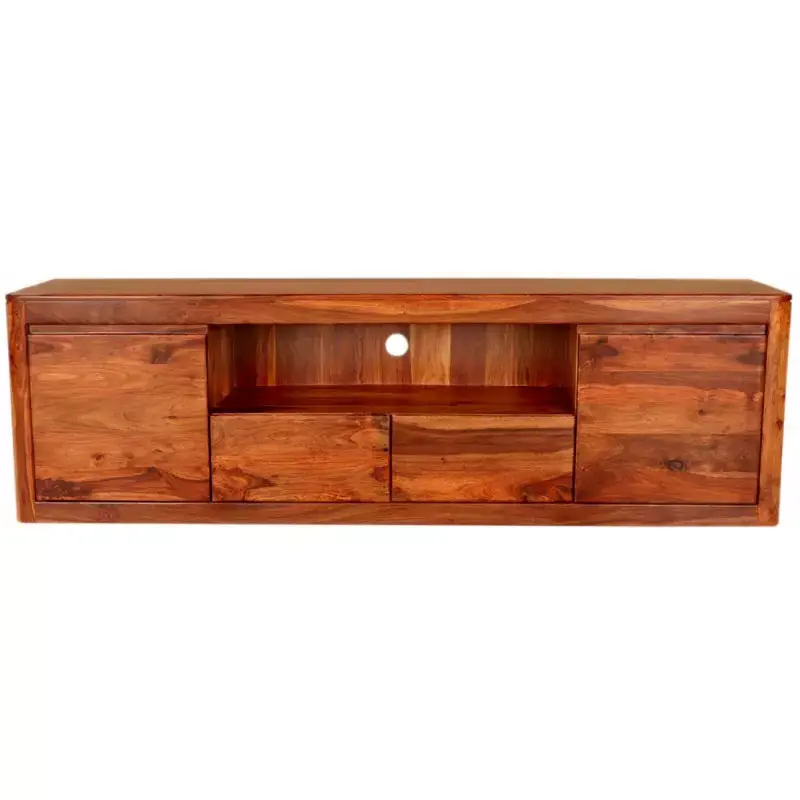 Fernsehtisch Tina 200x60x45 aus Sheesham-Massivholz Online Kaufen