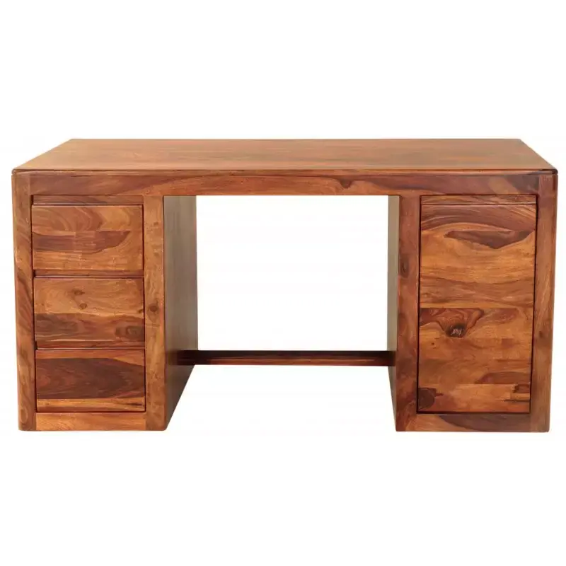 Schreibtisch Tina 160x80x76 aus Sheesham-Massivholz Saisonangebot